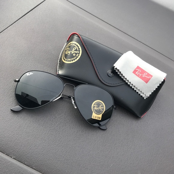 blacked out ray bans